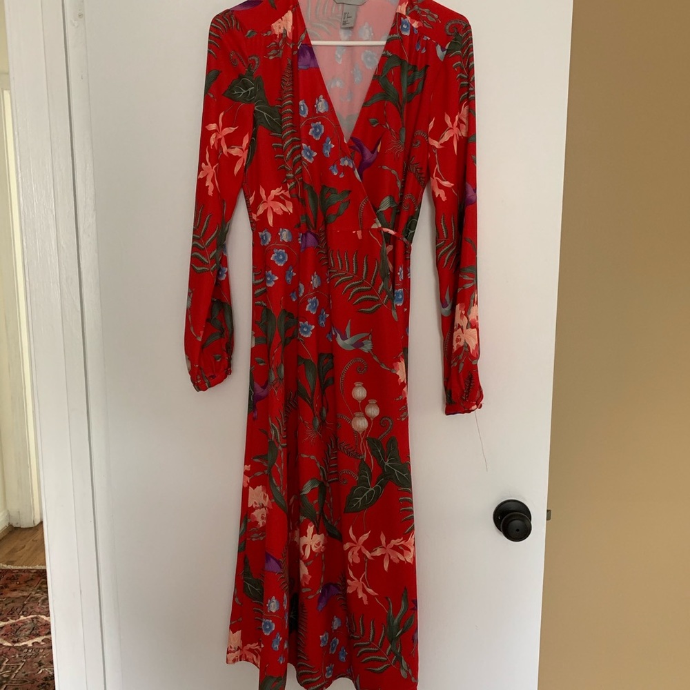 Floral wrap dress